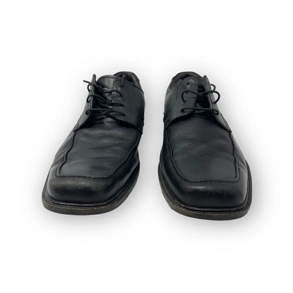 Johnston & Murphy Black Leather Shoe Lace Up Preppy Classic Men’s Size 10.5 Med